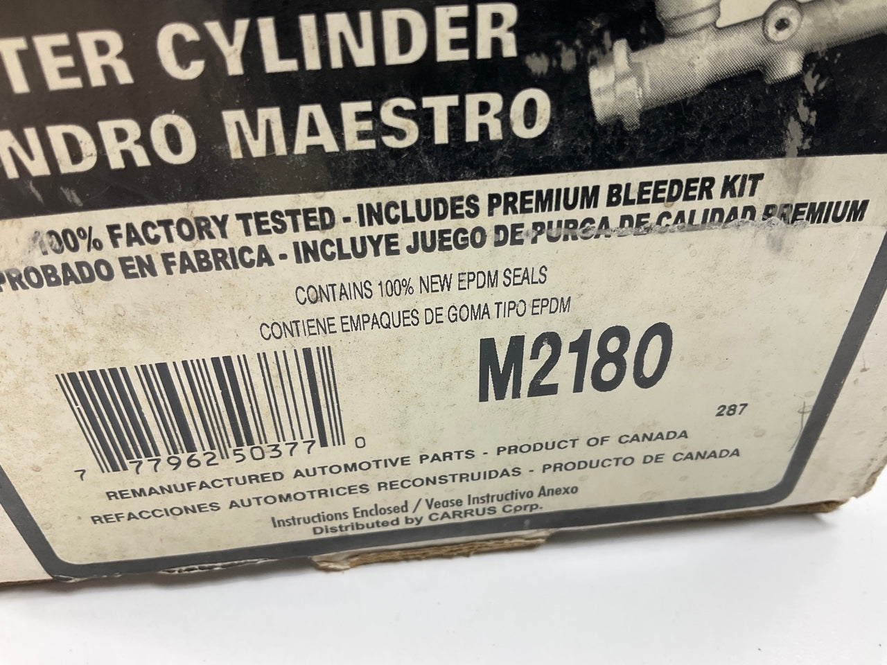 REMAN. Pro Stop M2180 Brake Master Cylinder For 1987-1989 Ford Aerostar