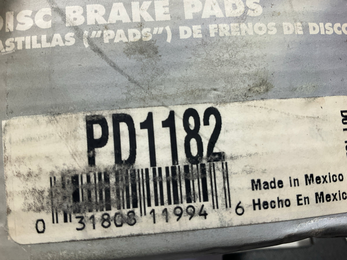 Pro Stop PD1182 Front Disc Brake Pad Set For 2006-2007 Subaru Impreza