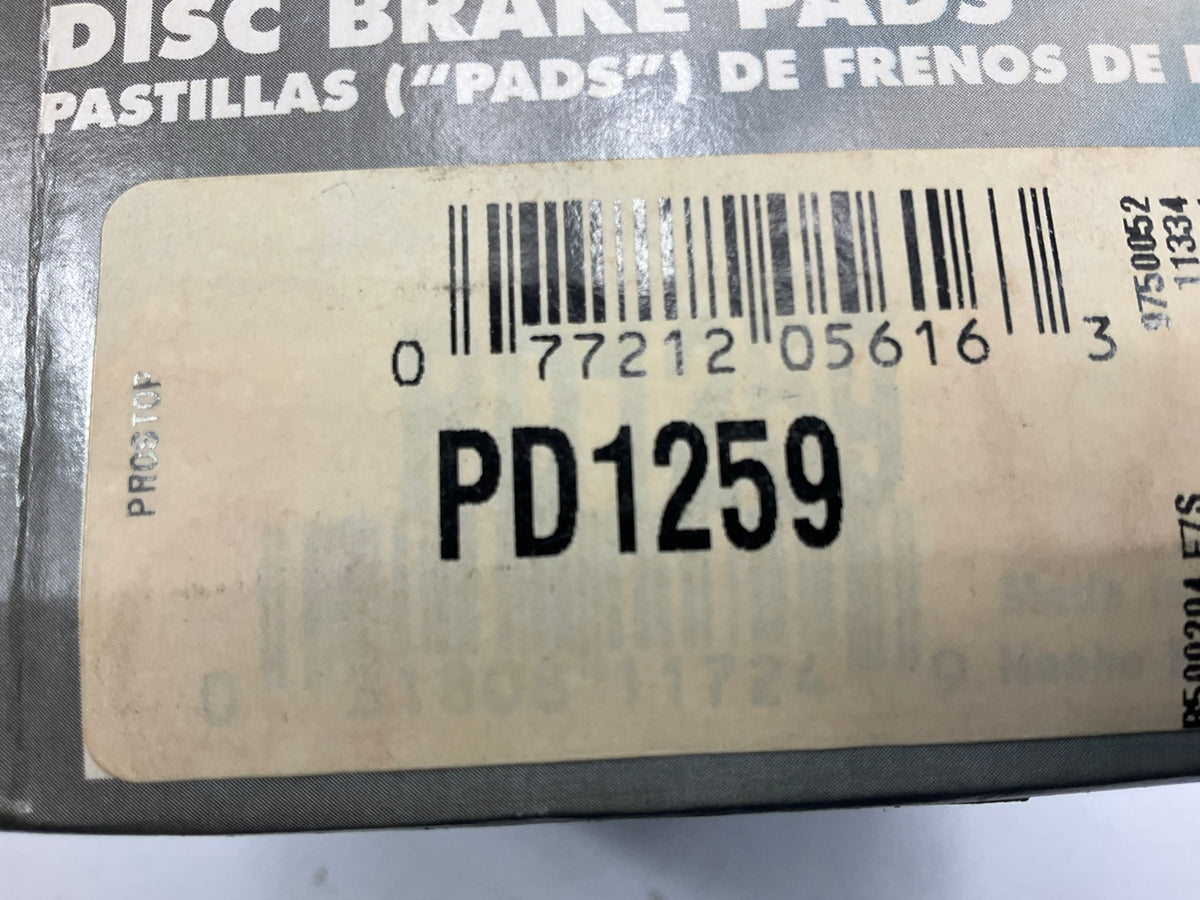 Pro Stop PD1259 Rear Disc Brake Pad Set