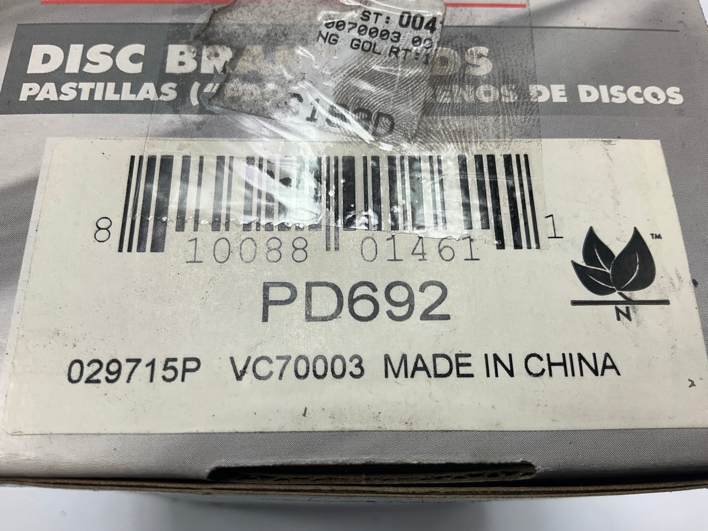 Pro Stop PD692 Rear Disc Brake Pads