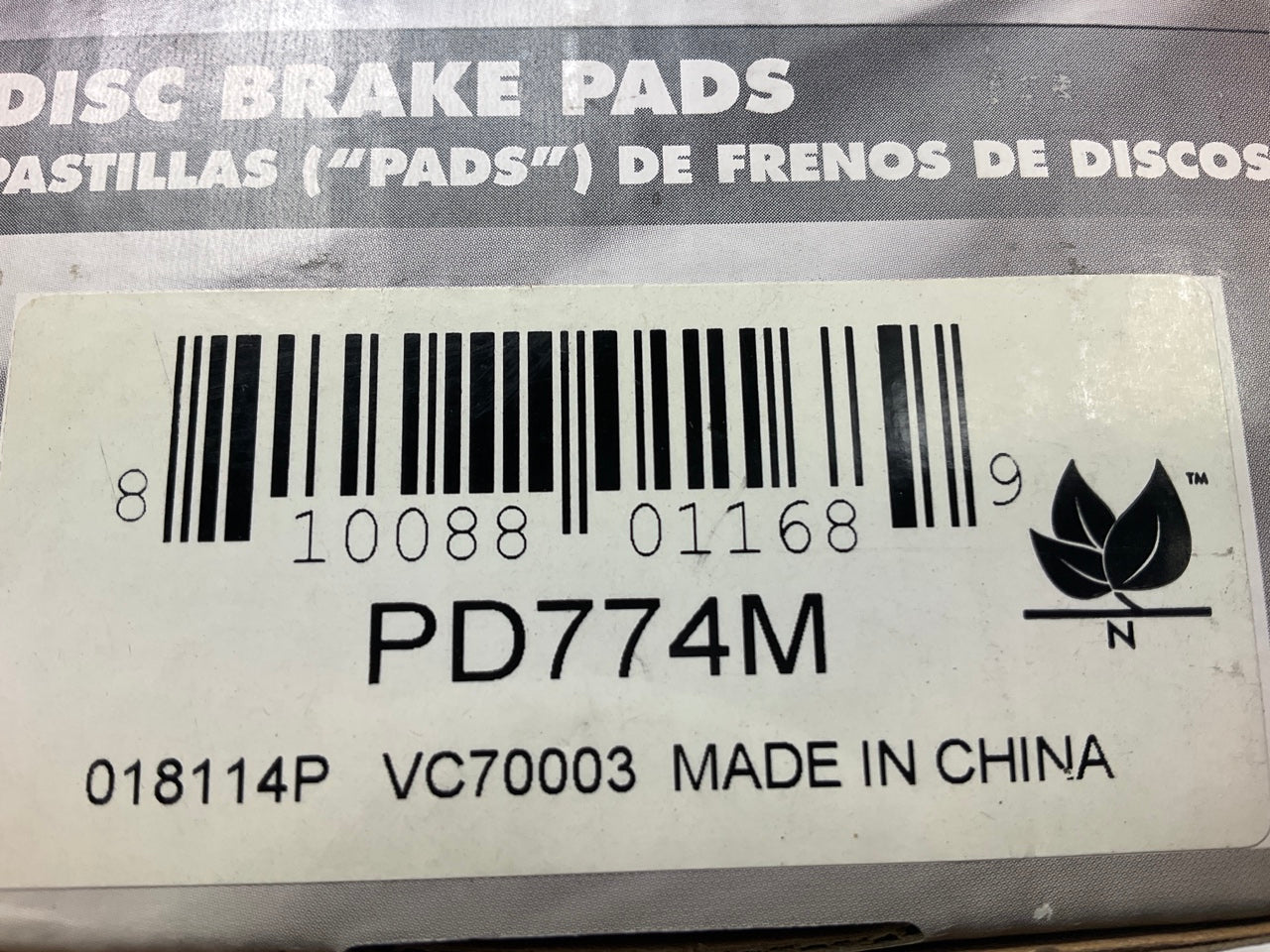 Pro Stop PD774M Semi-Metallic Disc Brake Pads - Front