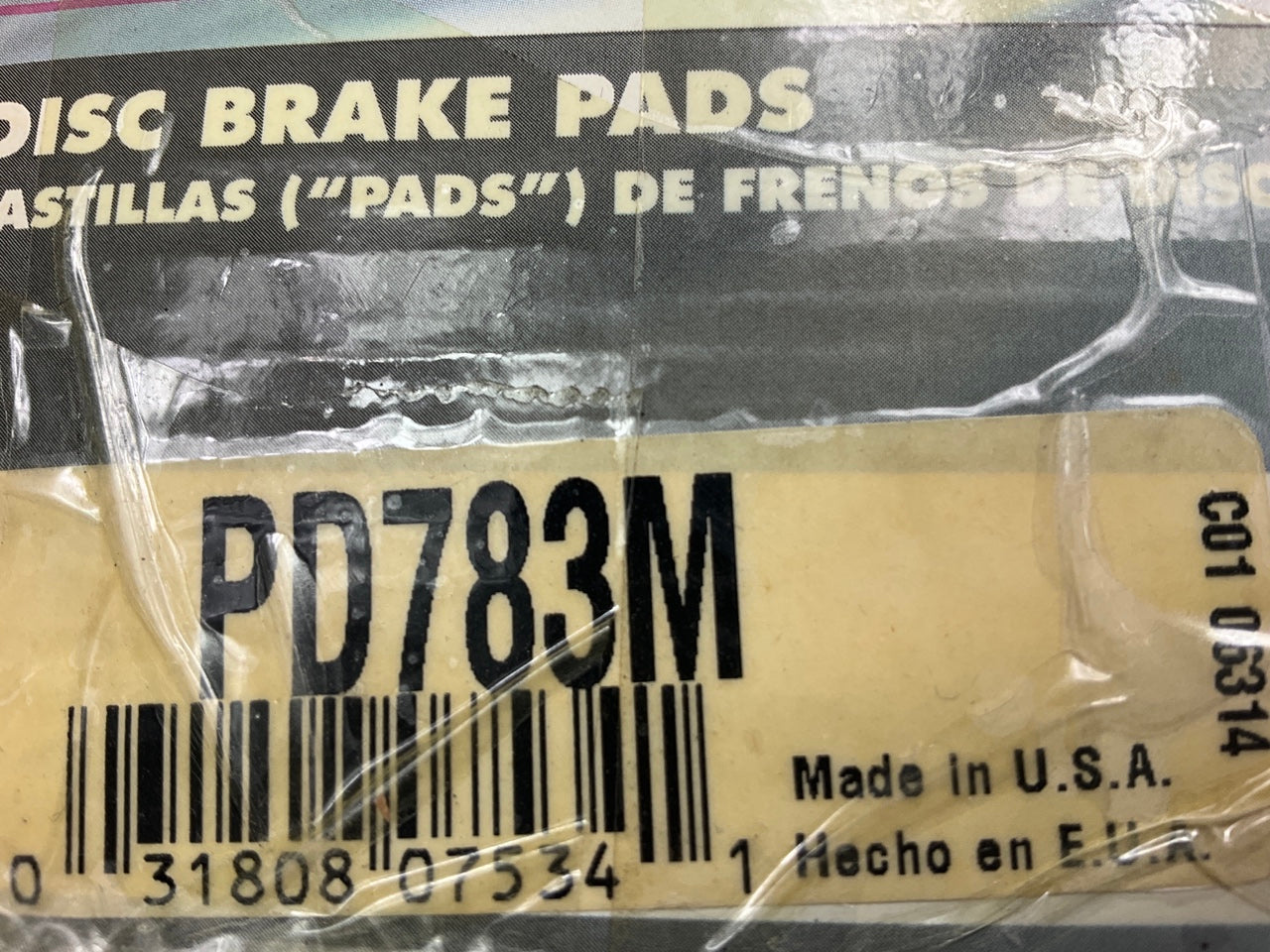 Pro Stop PD783M Semi-Metallic Disc Brake Pads - Front