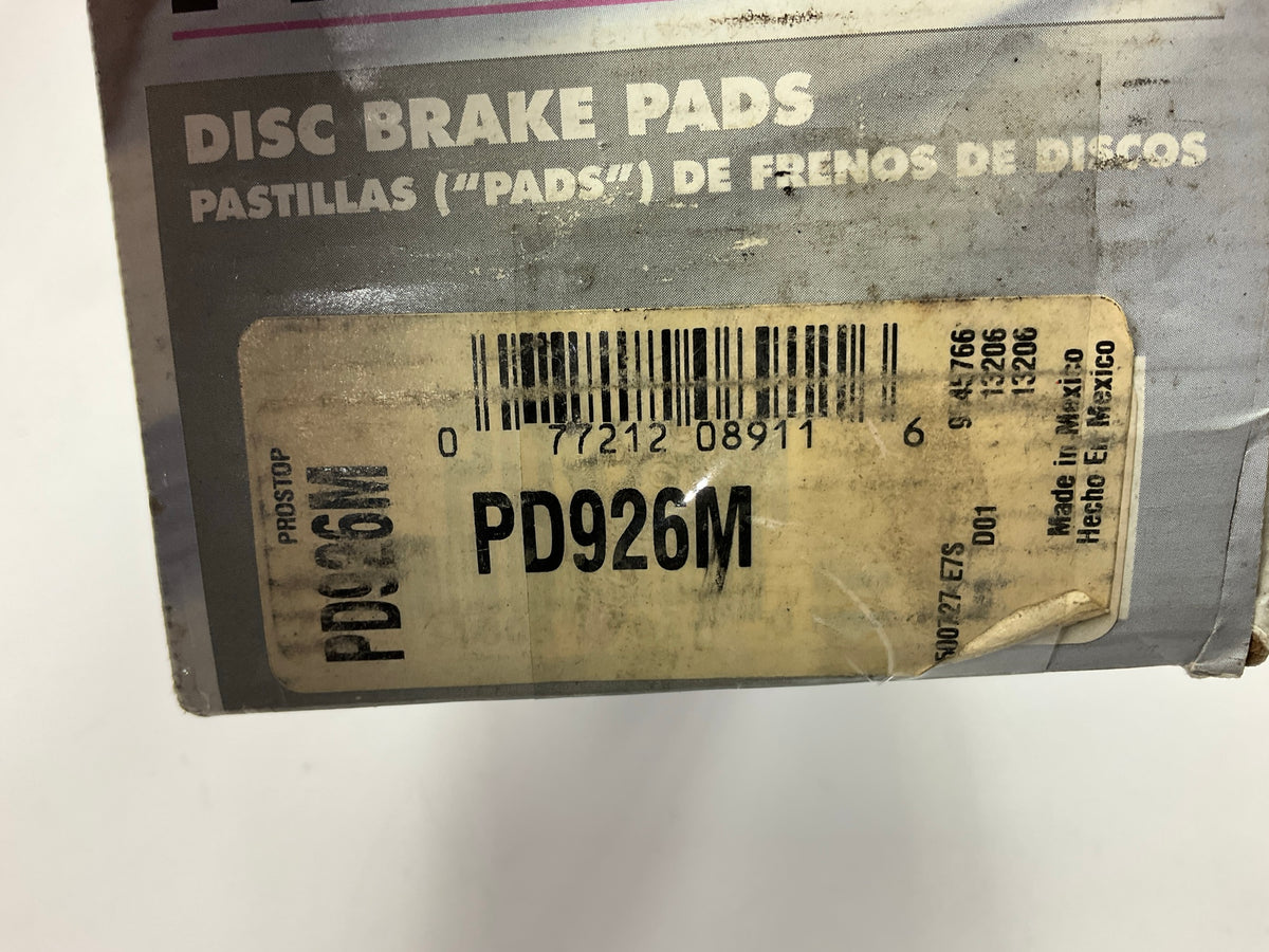 Pro Stop PD926M Front Disc Brake Pad Set For 1999-2006 Land Rover Freelander
