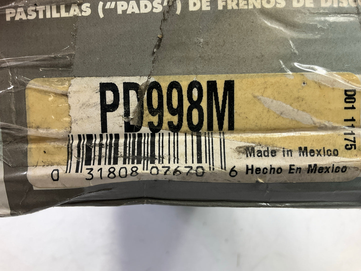 Pro Stop PD998M Rear Semi-Metallic Disc Brake Pads