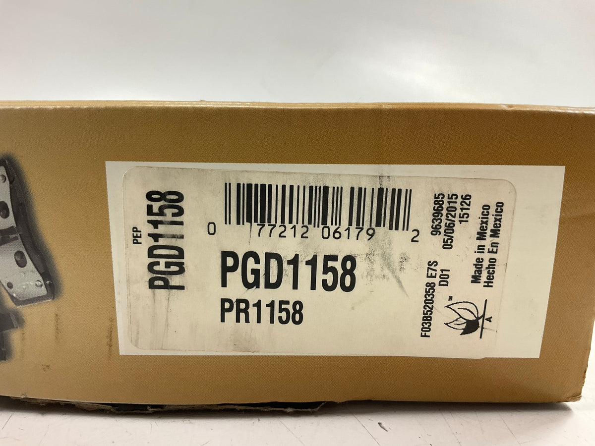 MISSING HARDWARE Pro Stop PGD1158 Front Disc Brake Pad Set
