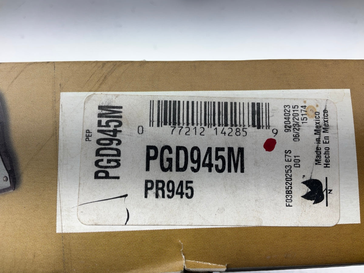 MISSING HARDWARE Pro Stop PGD945M Front Disc Brake Pad Set For 99-04 Jeep Grand