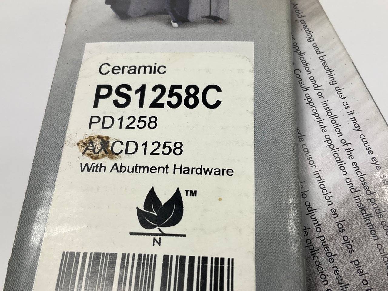 Pro Stop PS1258C Front Disc Brake Pads - Ceramic