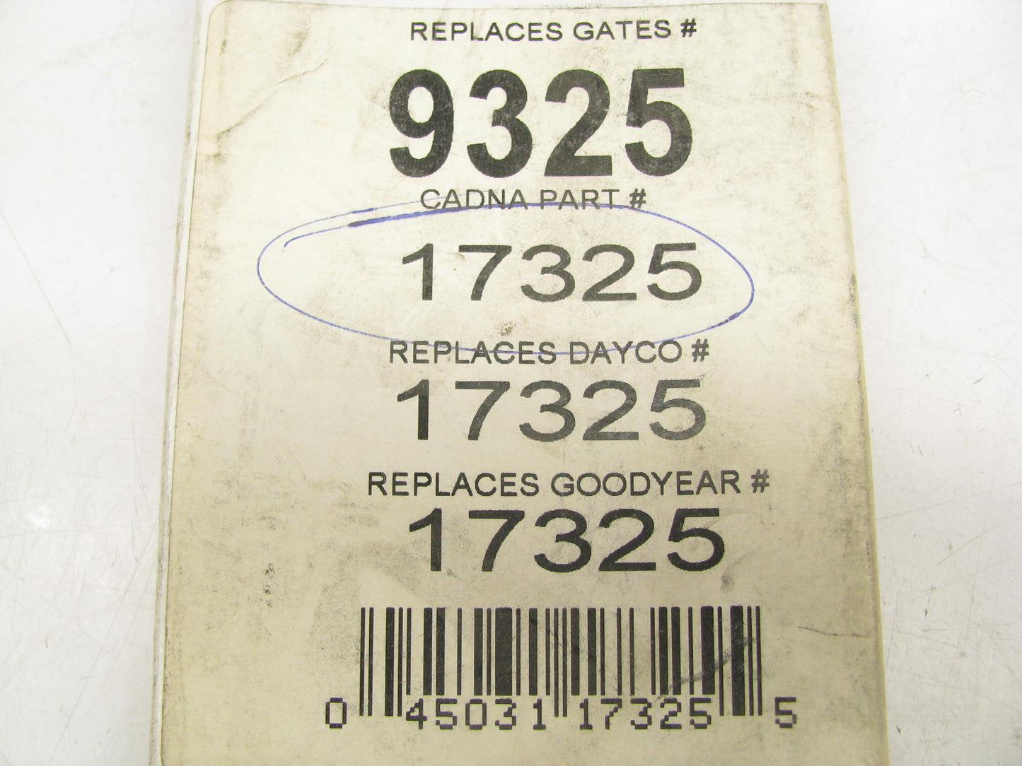 Professionals Choice 9325 Accessory Drive Belt
