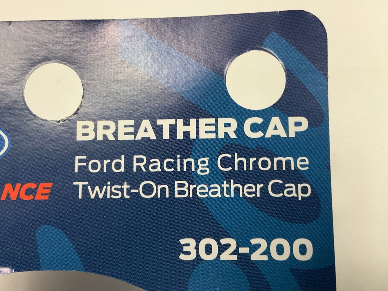 ProForm 302200 Chrome Twin-on Breather Cap With Ford Racing Logo