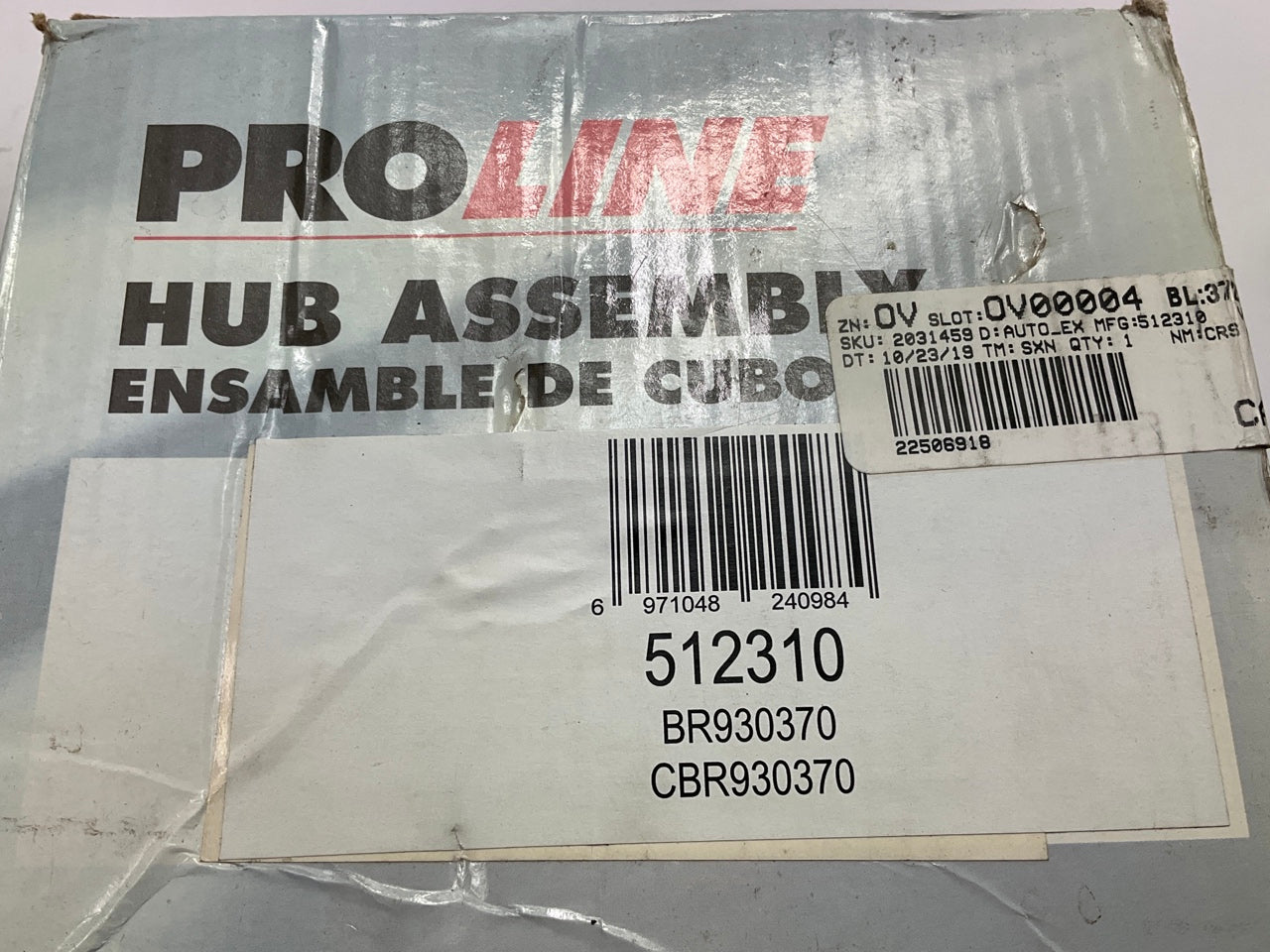 Proline 512310 Wheel Bearing And Hub Assembly, Rear