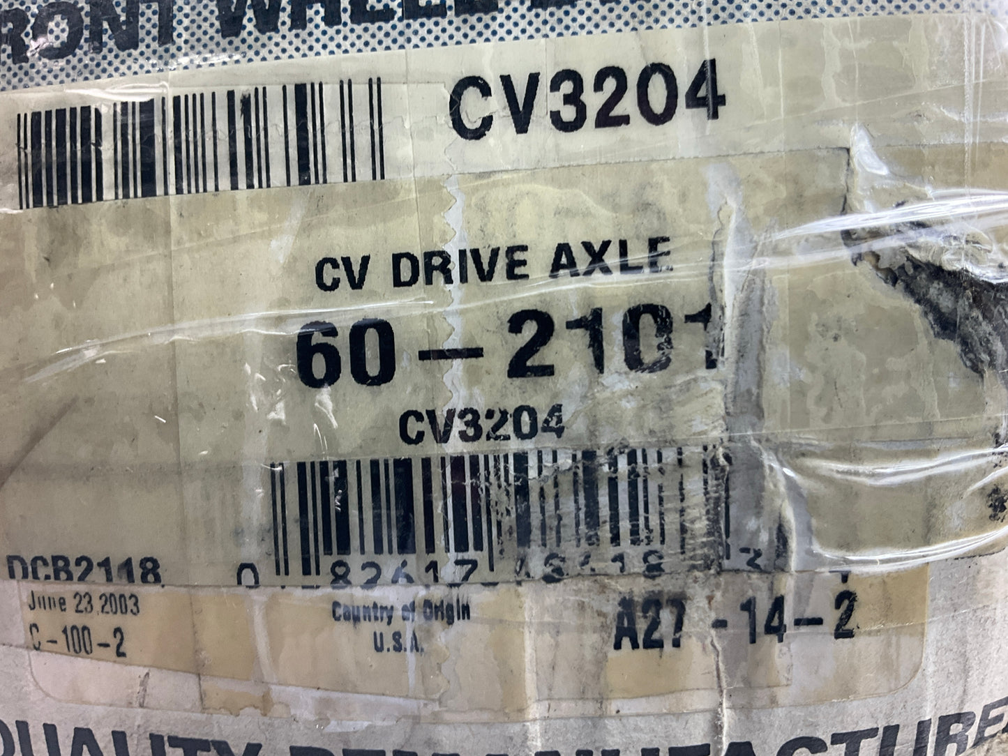 REMAN. Proline 60-2101 Front Left CV Axle Assembly