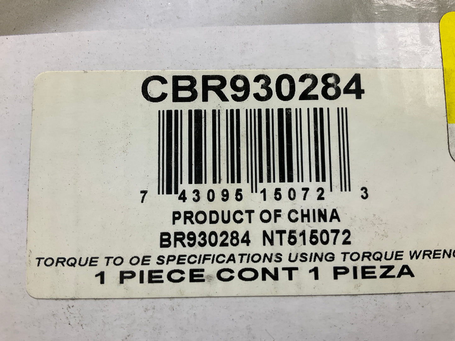Proline CBR930284 Wheel Bearing And Hub Assembly, Front