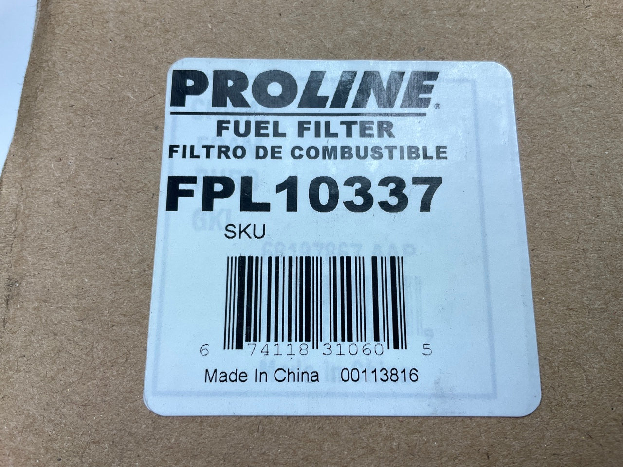Proline FPL10337 Fuel Filter
