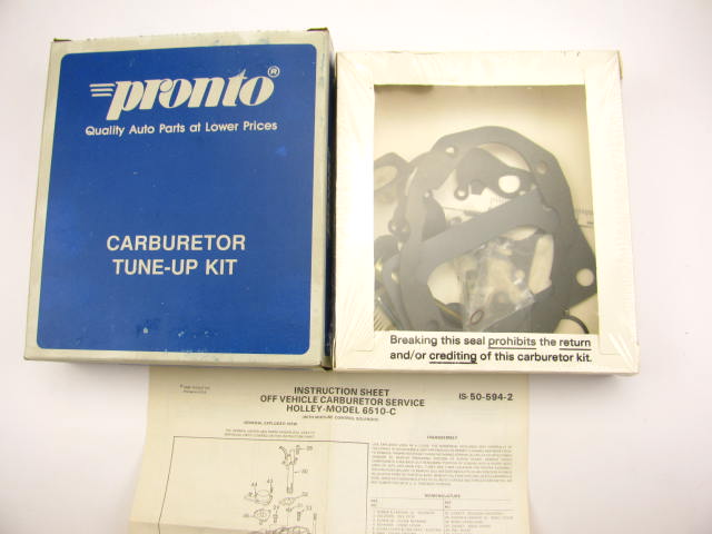 Pronto 10699 Carburetor Rebuild Kit for 1980-87 Chevrolet Pontiac Holley 6510C