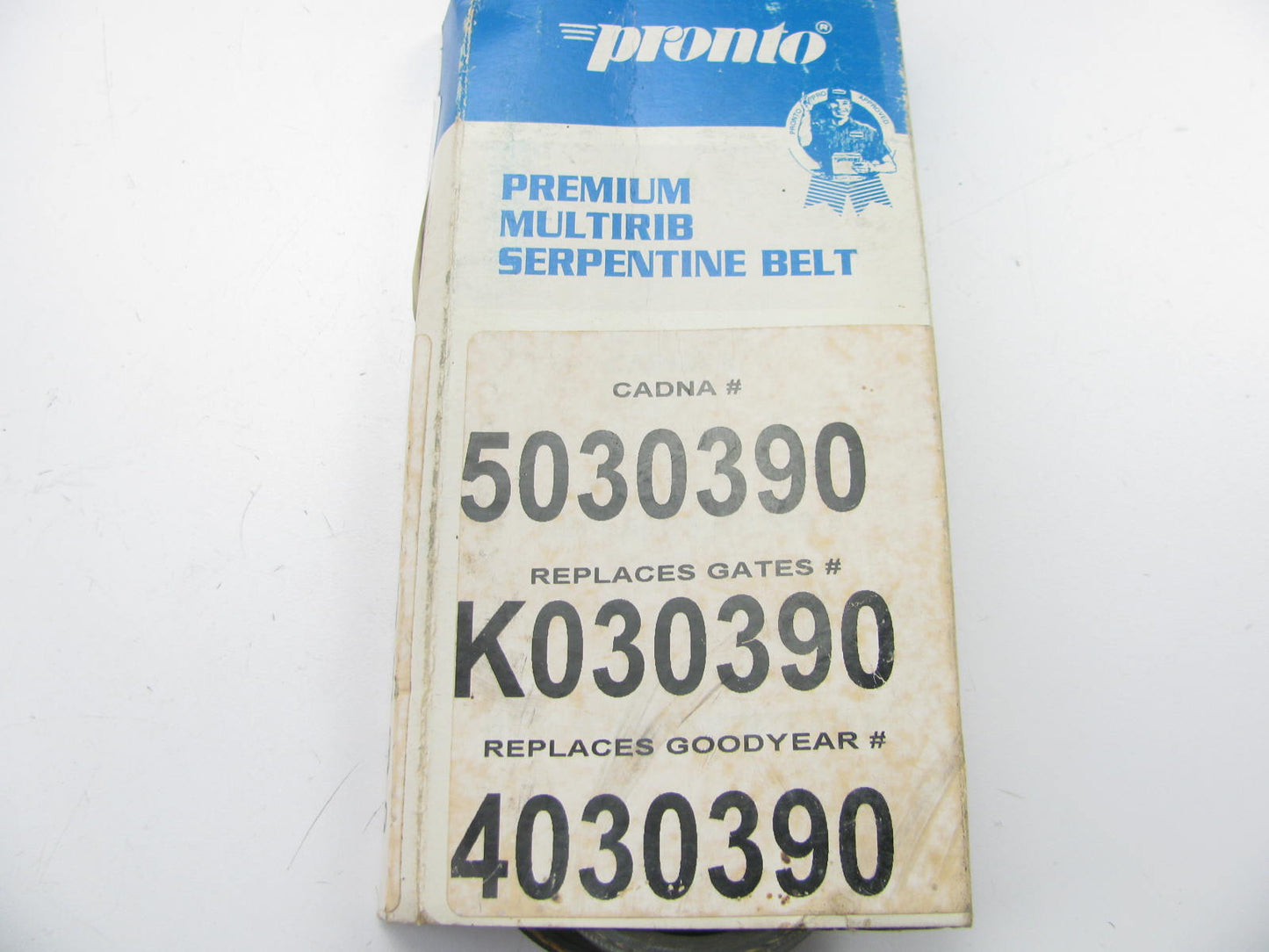 Pronto K030390 Serpentine Belt - 0.40'' X 39.00'' - 3 Ribs
