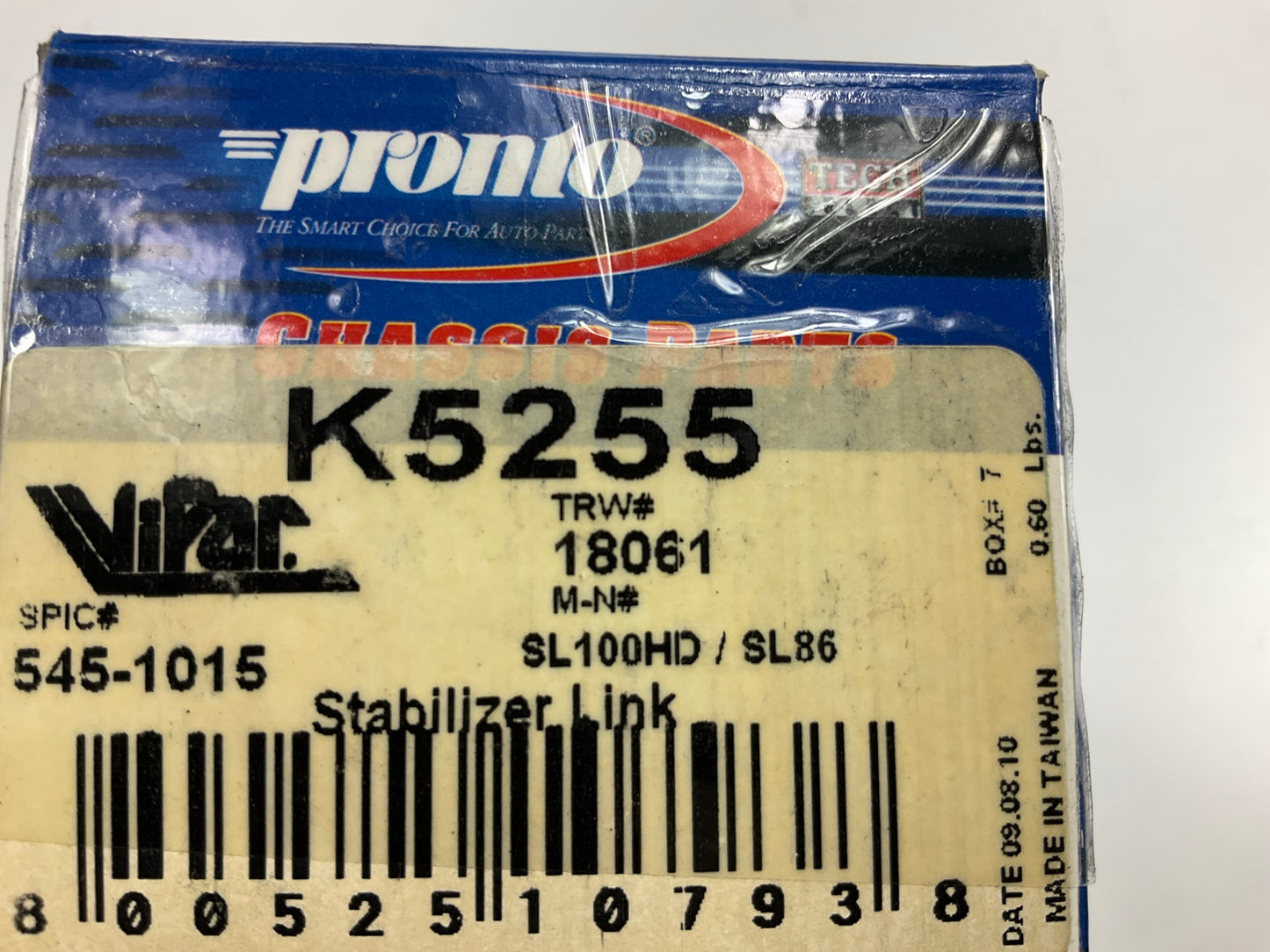 Pronto K5255 Front Suspension Stabilizer Sway Bar Link Kit