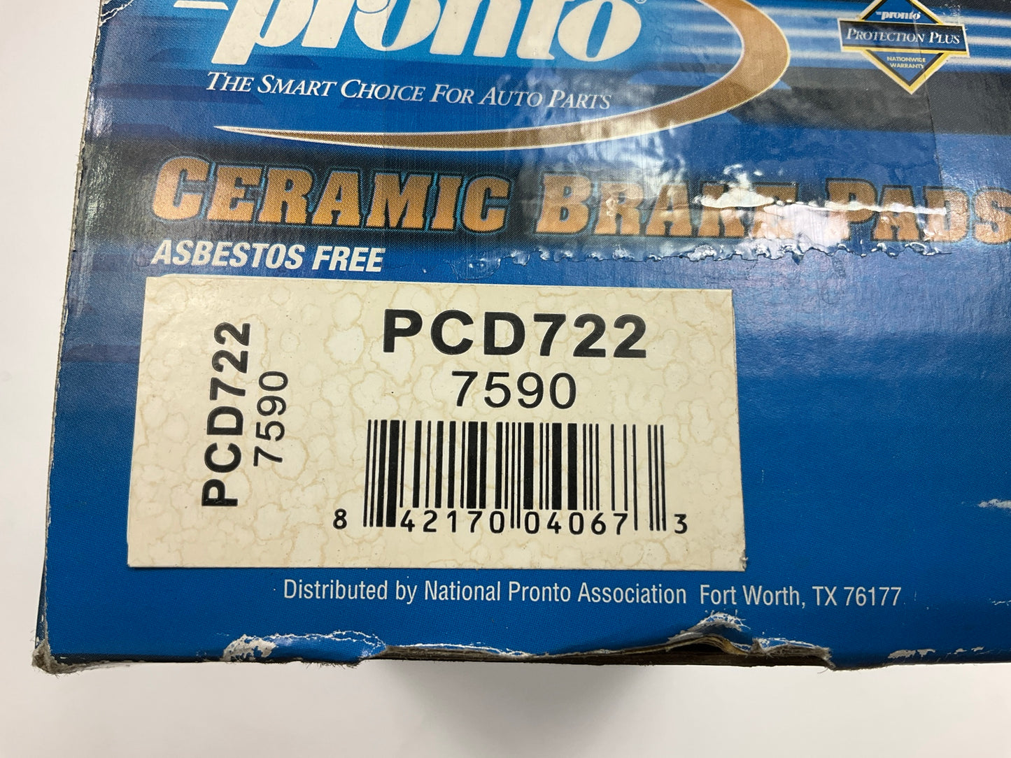 Pronto PCD722 Front Ceramic Disc Brake Pads