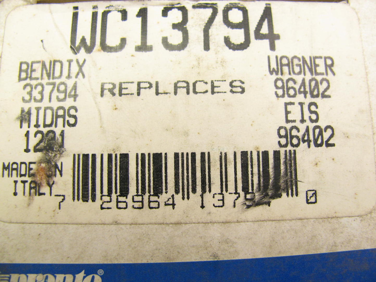 Pronto WC13794 Drum Brake Wheel Cylinder - Rear Left / Right