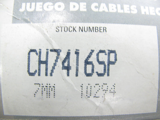 Prostart CH7416SP Ignition Spark Plug Wire Set For 1985-1989 Toyota GM 1.6L-L4