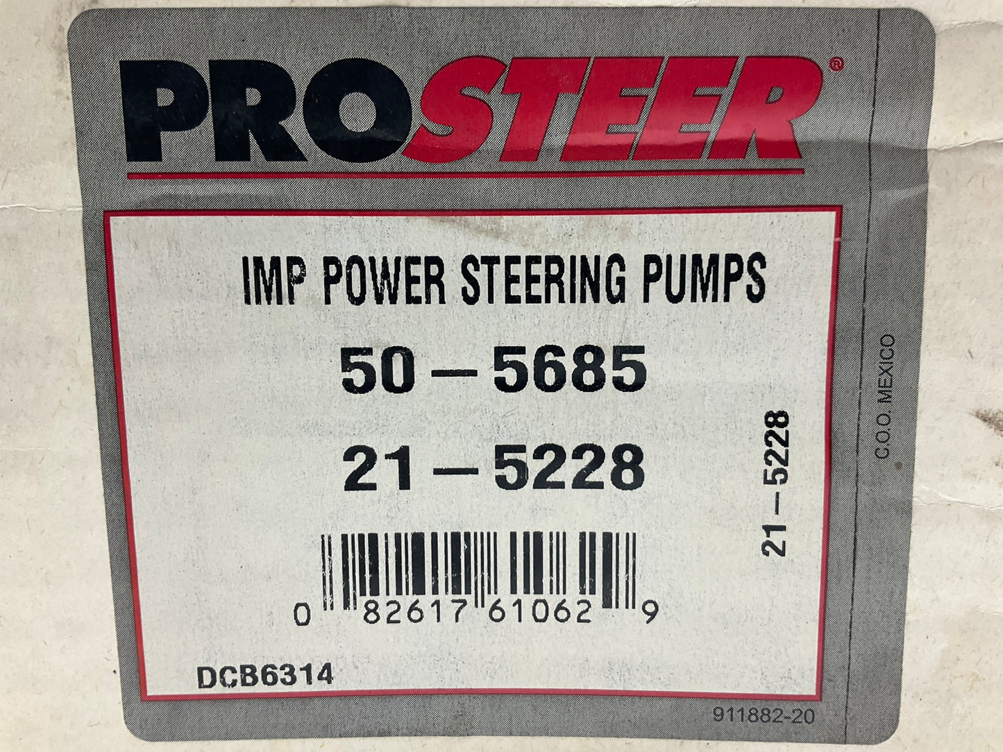 REMAN. Prosteer 50-5685 Power Steering Pump