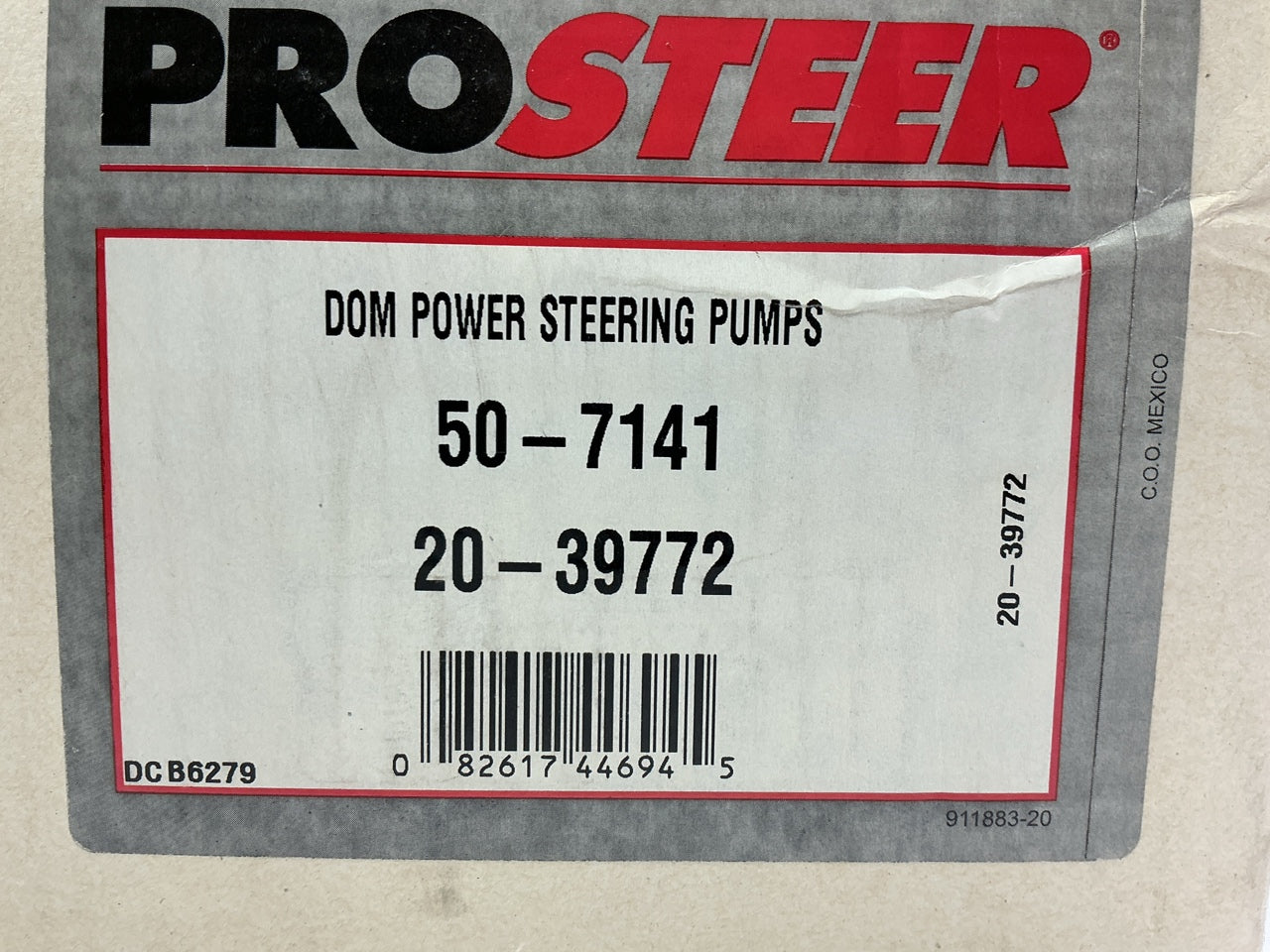 REMAN. Prosteer 50-7141 Power Steering Pump