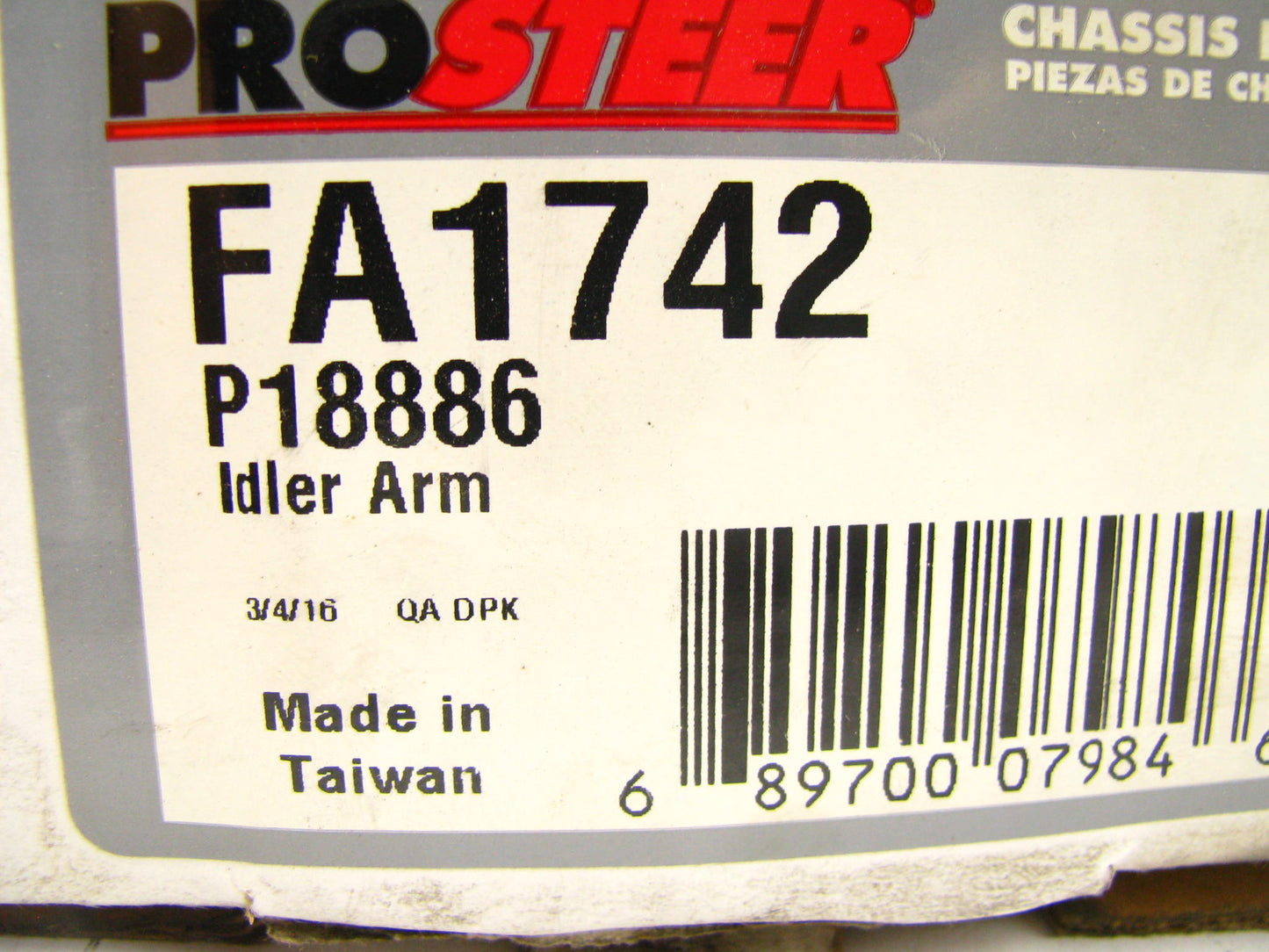 Prosteer FA1742 Steering Idler Arm For 1983-1986 Nissan 720