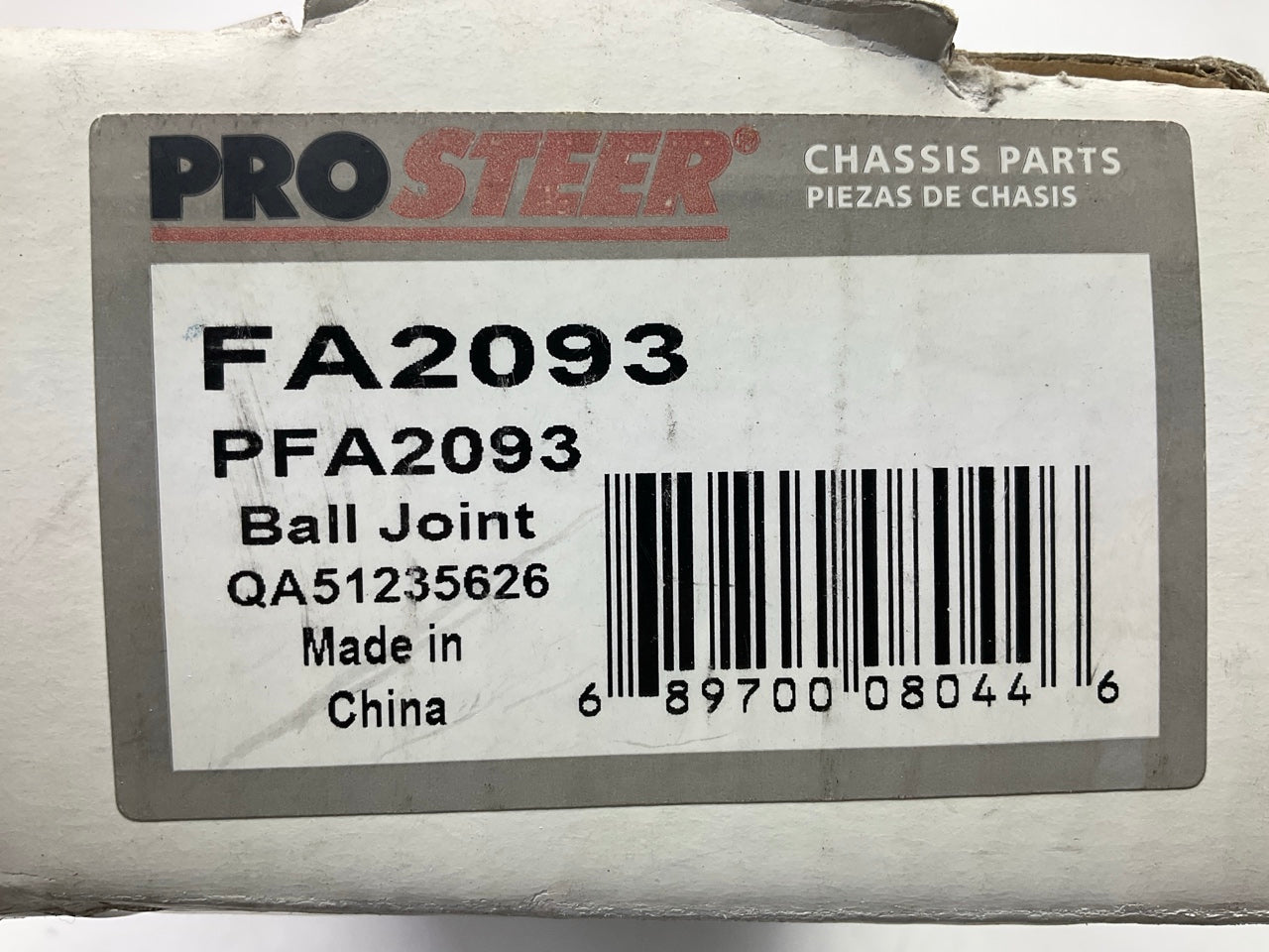 Prosteer FA2093 Suspension Ball Joint, Front Upper