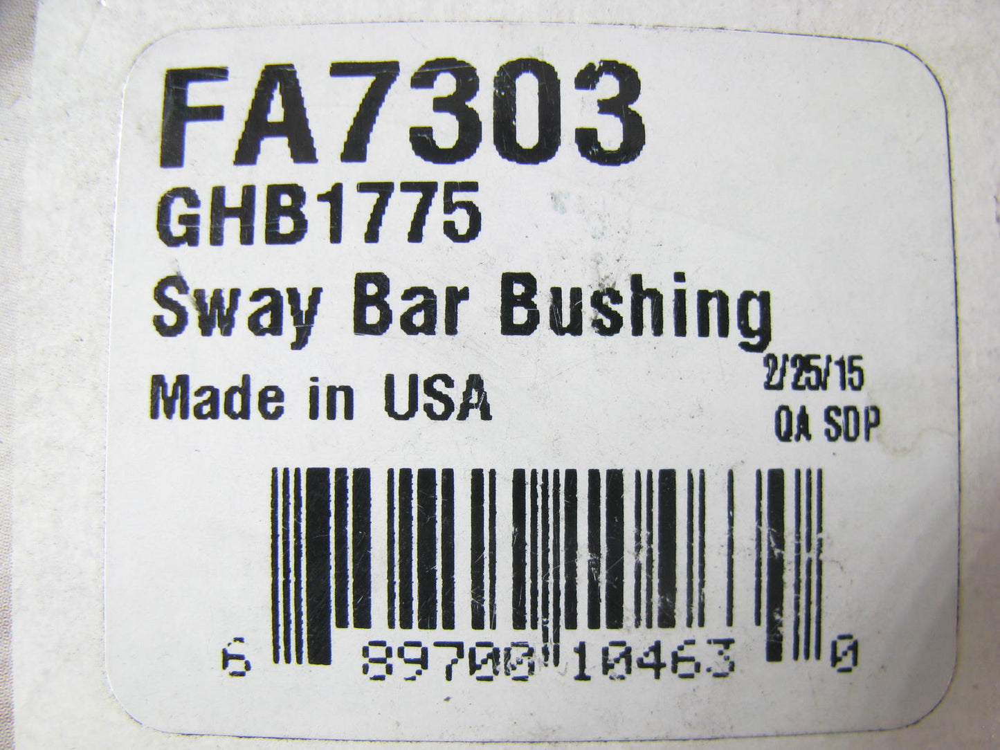 (2) Prosteer FA7303 Suspension Stabilizer Sway Bar Bushing - Front - PAIR