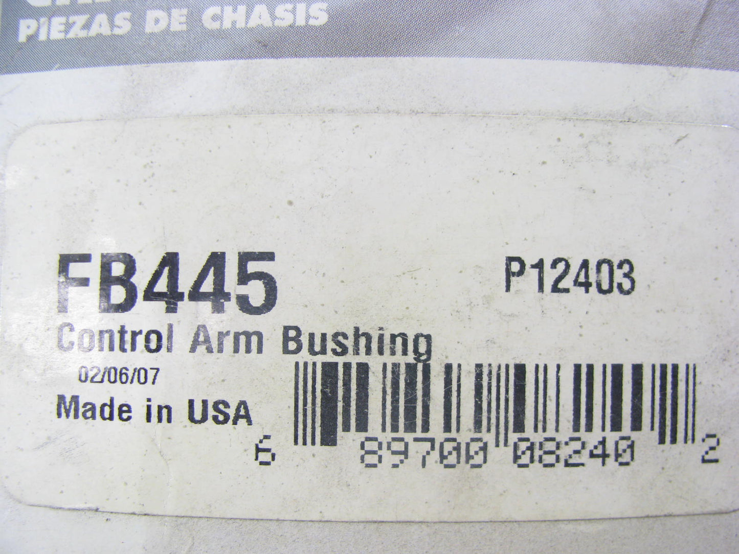 (2) Prosteer FB445 Suspension Control Arm Bushing - Front Lower