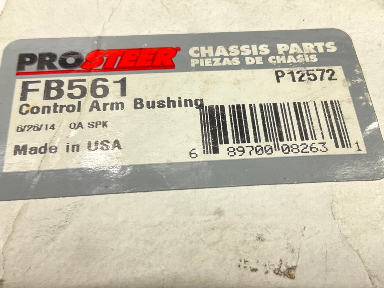 Prosteer FB561 Suspension Control Arm Bushing - Front Upper