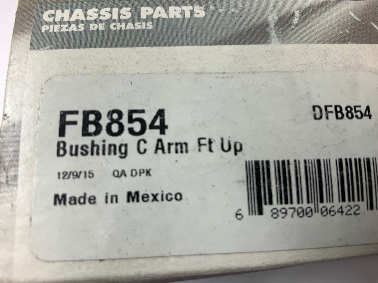 Prosteer FB854 Suspension Control Arm Bushing, Front Upper