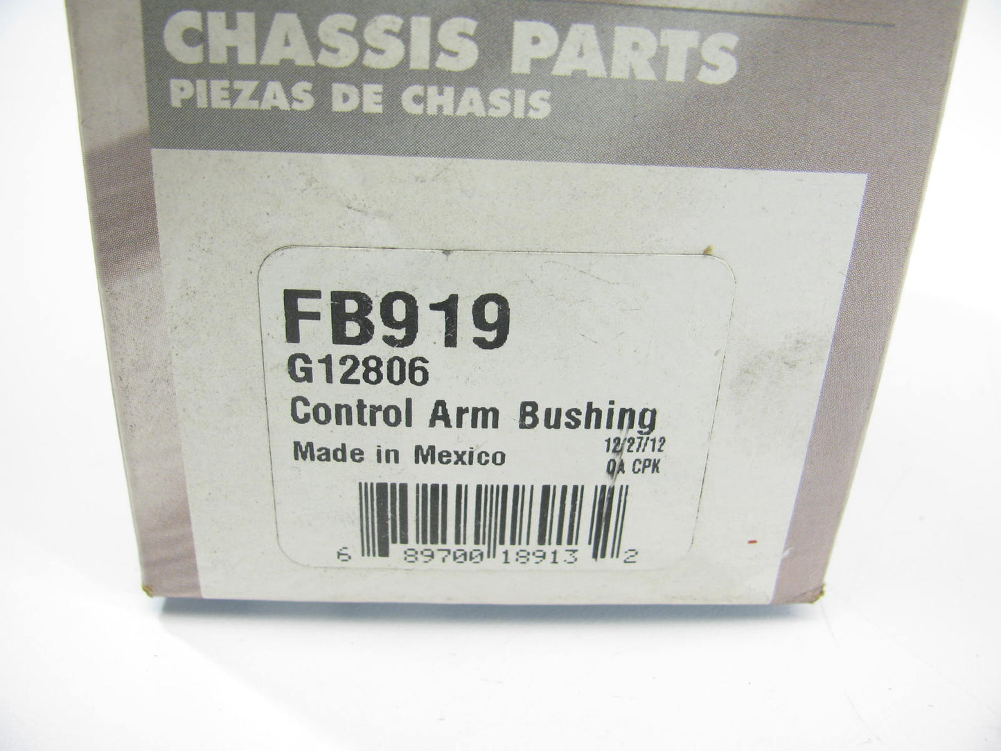 (2) Prosteer FB919 Suspension Control Arm Bushing - Front Upper