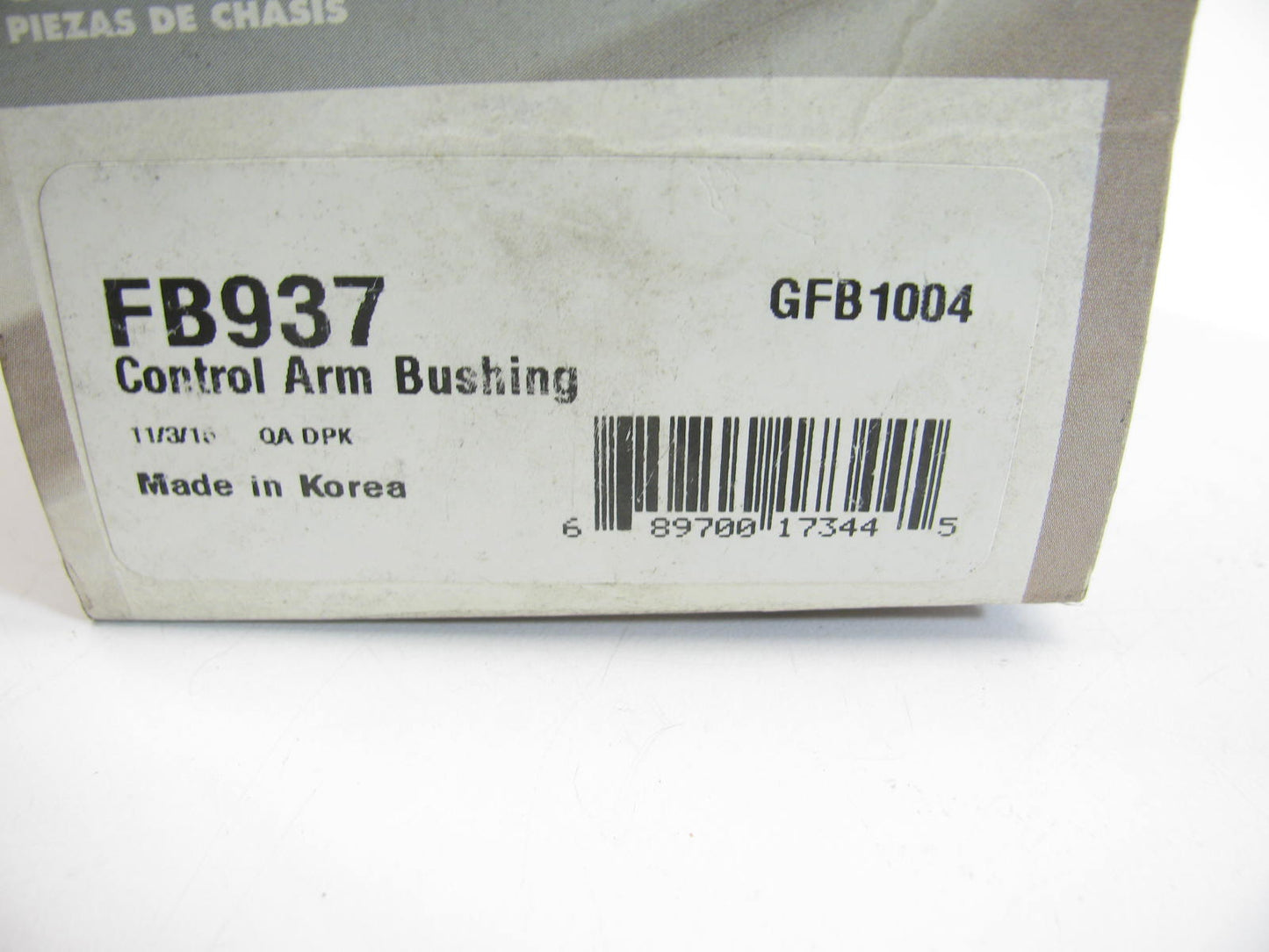 Prosteer FB937 Suspension Control Arm Bushing - Front Lower Rearward