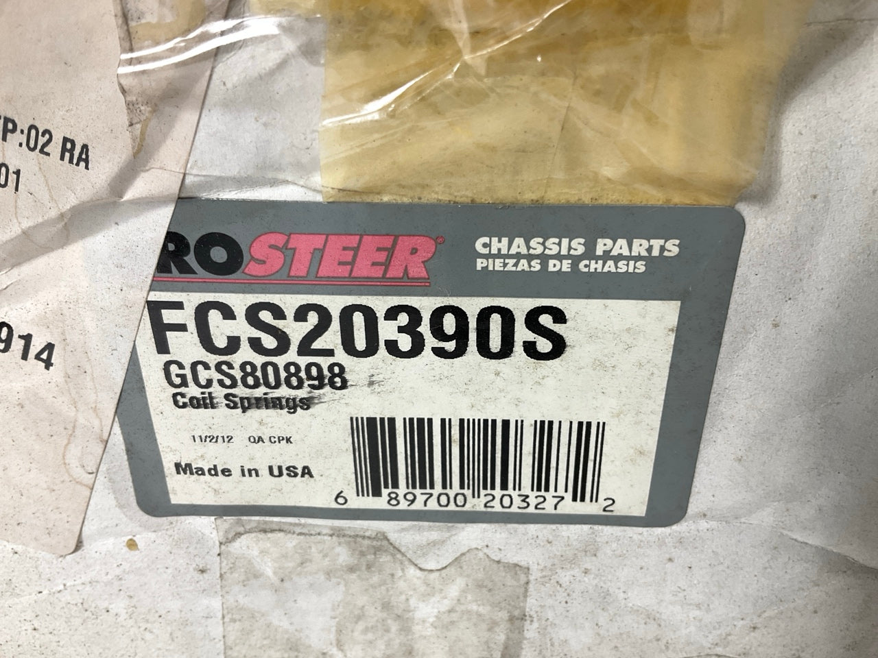 Prosteer FCS20390S Front Coil Springs For 2000-2001 Nissan Altima