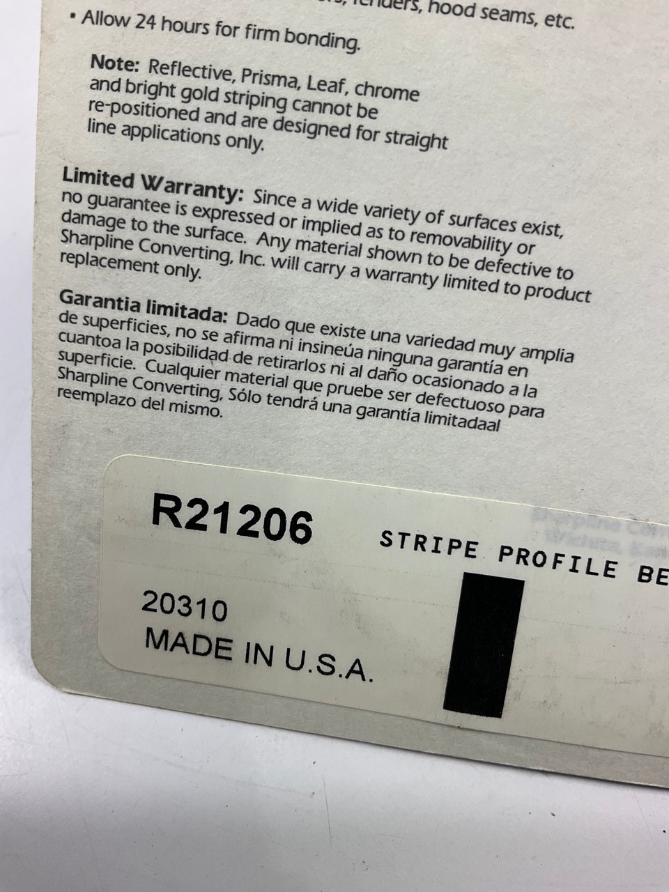 Prostripe R21206 Pinstripe Striping Tape - 1/4'' X 40', Silver