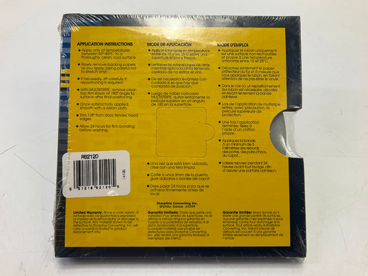 Prostripe R62120 Pinstripe Striping Tape, Silver / Tomato Red, 5/16'' X 150'