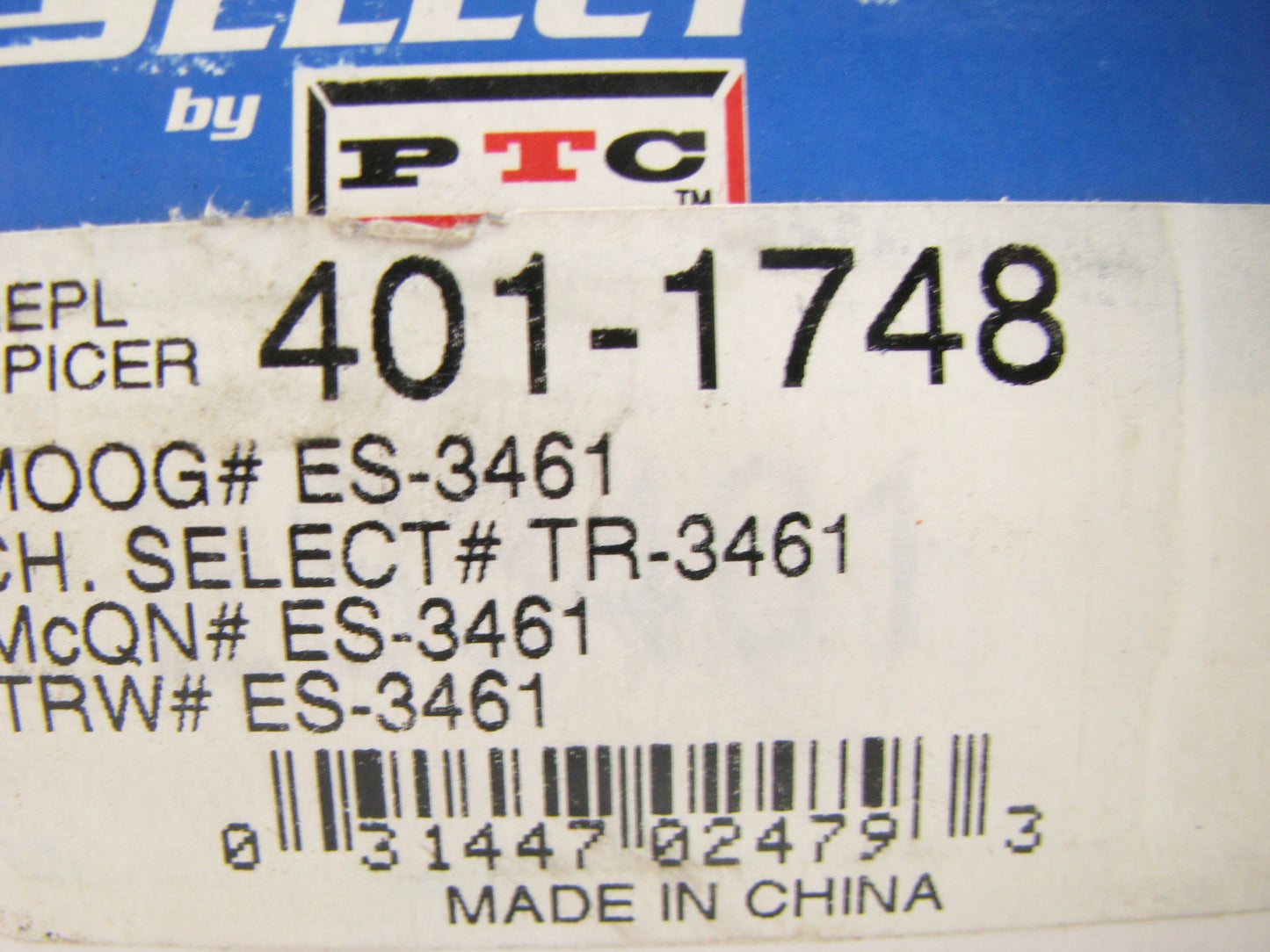 PTC 401-1748 Steering Tie Rod End - Front Outer