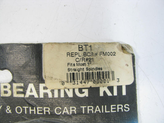 PTC BT1 Trailer Hub Wheel Bearing Kit - 1'' Straight Axle