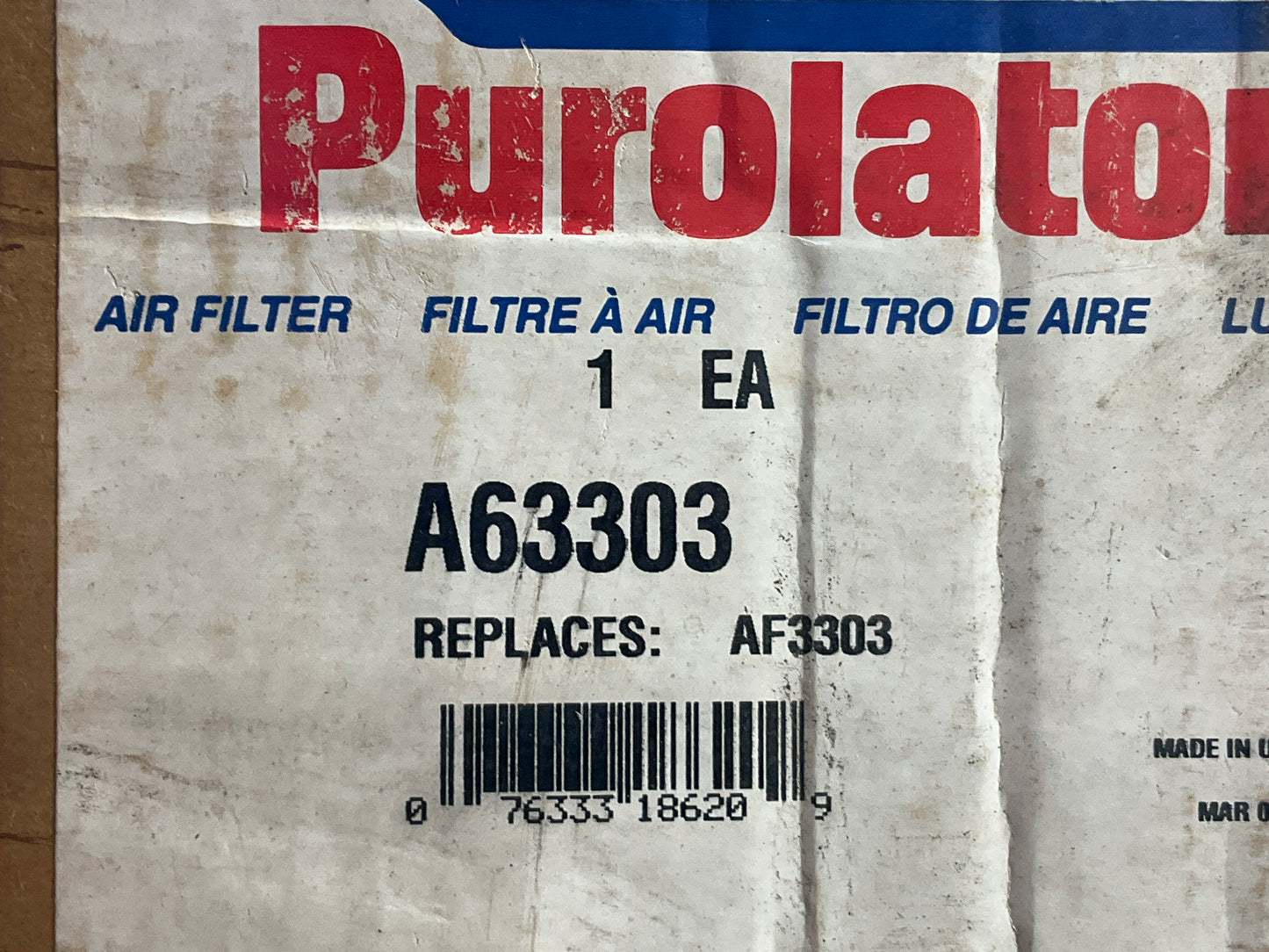 Purolator A63303 Heavy Duty Air Filter Replaces AF3303, 42747, PA2484, P150464
