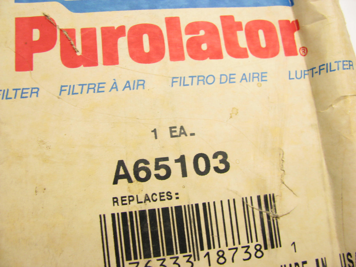 Purolator A65103 Inner Air Filter Replaces 46558 RE34967 P533653 CA7495SY