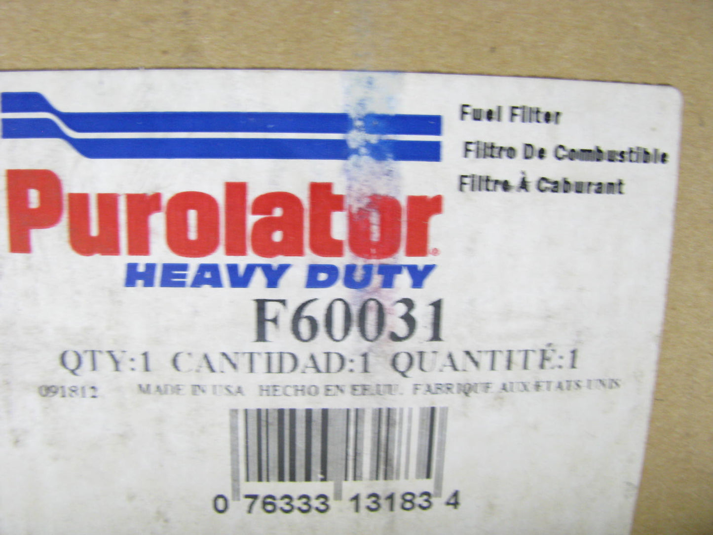 Purolator F60031 Fuel Filter Replaces P1109 33219 LFP219F F981 FF172 P779394