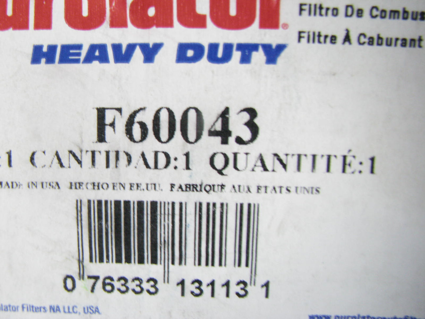 Purolator F60043 Fuel Filter Replaces P3401 33357 L60043 LK136C FF989 FS1280