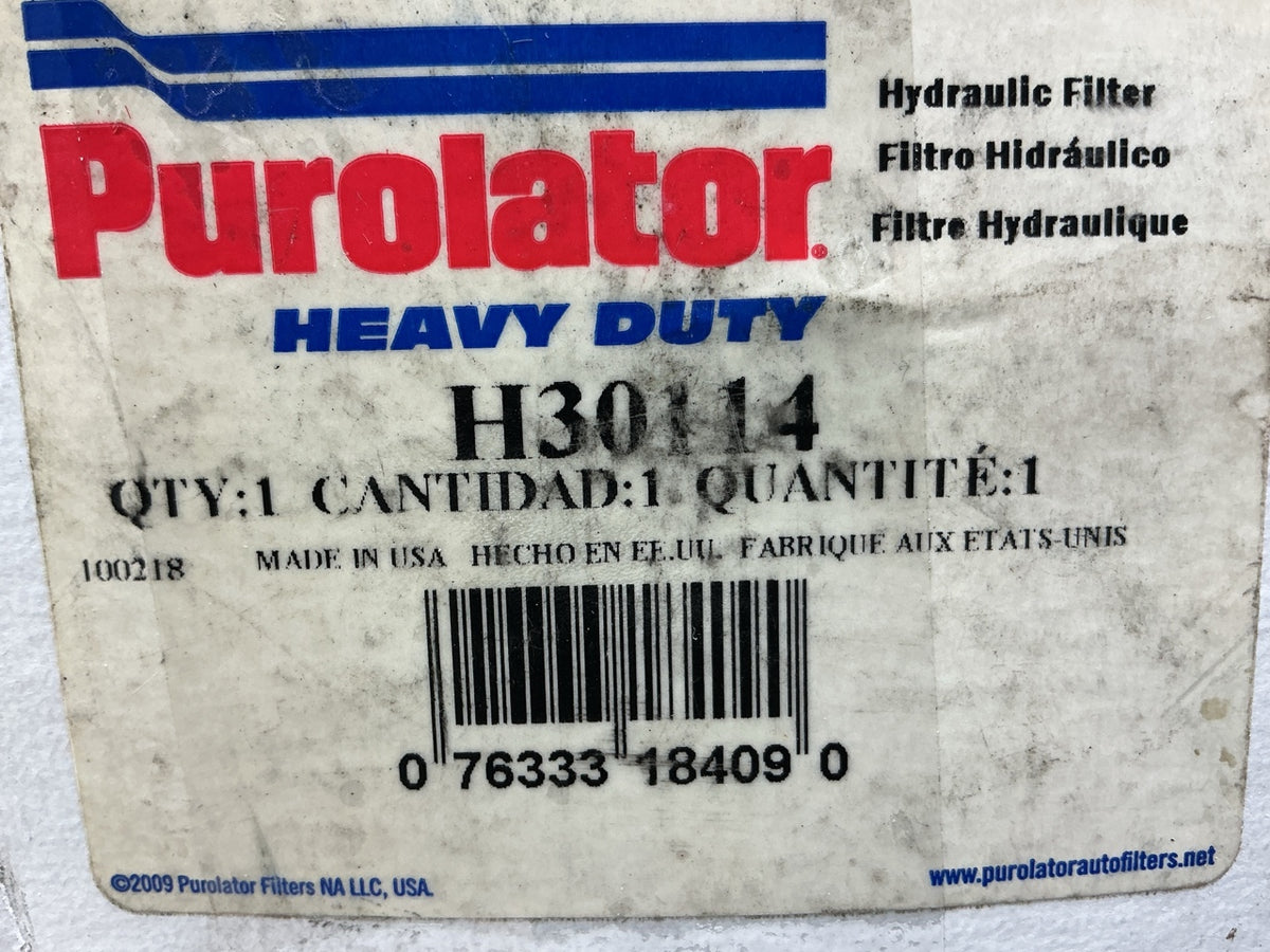 Purolator H30114 Hydraulic Filter Replaces C4636 51783 P114 LFH4636 HF739 85253