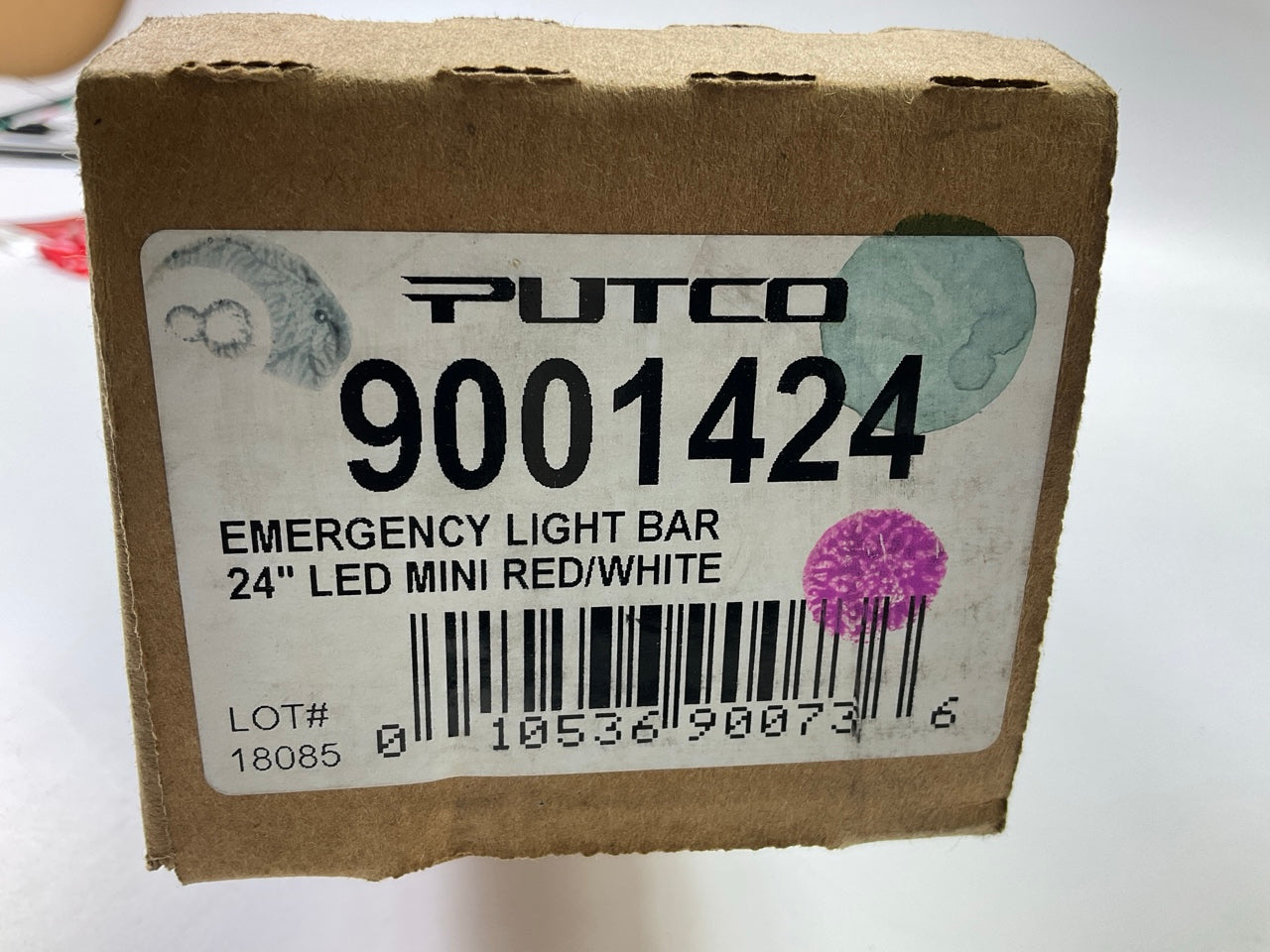 Putco 9001424 24'' LED Mini Red / White Emergency Light Bar