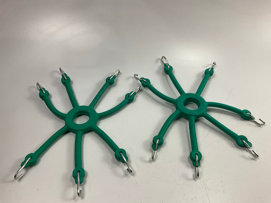 Quality Chain 0213 - Rubber Spider Bungee Tire Chain Adjusters - 7 Arm (Green)
