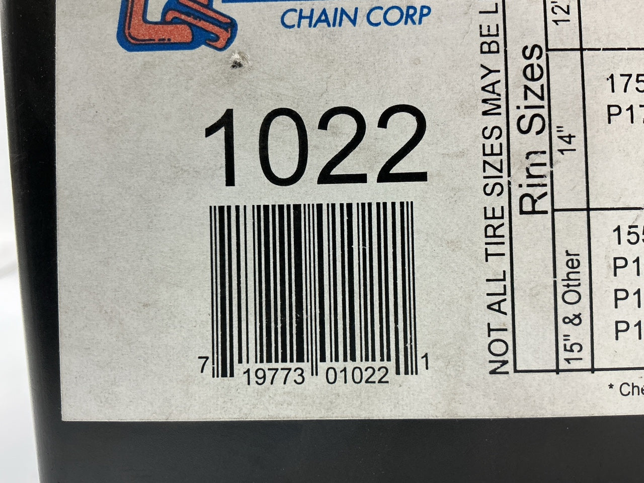 Quality Chain 1022 Tire Snow Chains 175/65-15, 175/70-15, 195/55-15, 175/75-16