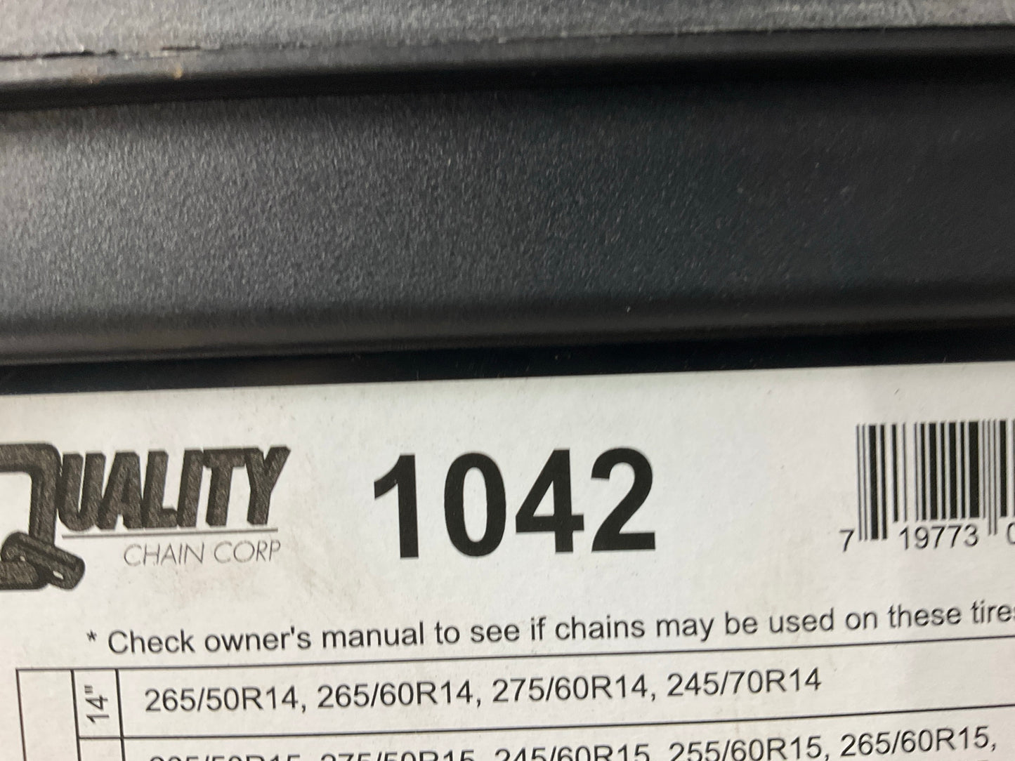 Quality 1042 Tire Snow Chains PAIR 265/40-17; 275/40-17; 245/45-17; 255/45-17