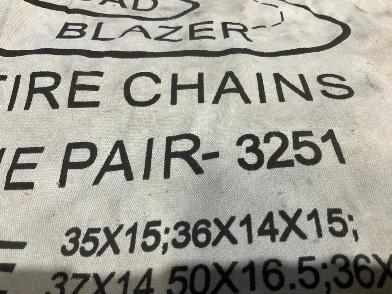 Quality Chain Corp 3251 Tire Snow Chains PAIR - 40x17x15, 34x14.5x15, 40x13.5-17