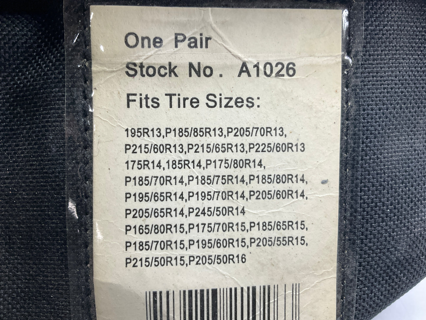 Quality Chain A1026 Tire Snow Chains 185/65-14, 175/70-14, 185/70-14, 195/50-15