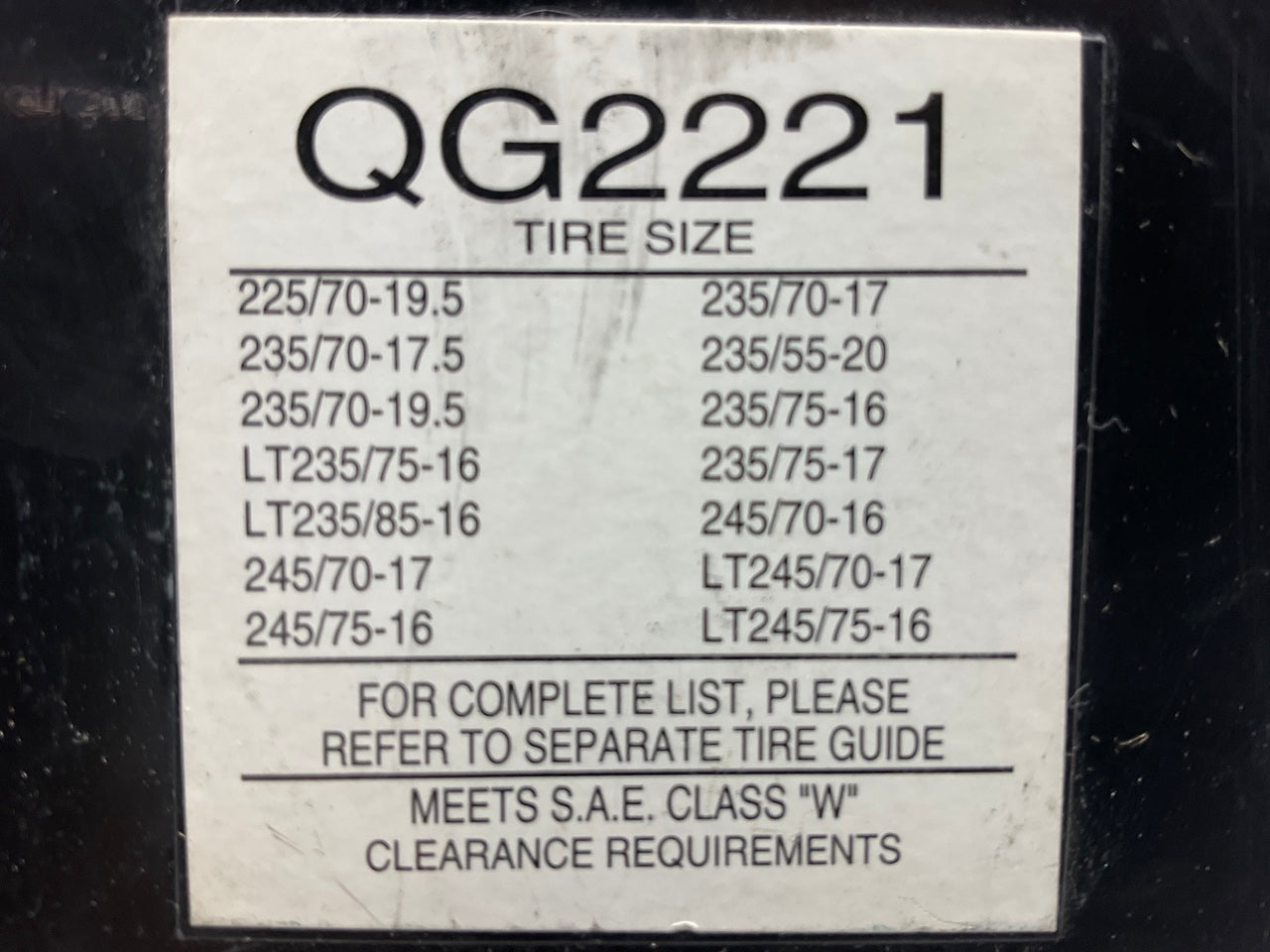Quick-grip QG2221 Tire Snow Chains PAIR 235/85-16, 245/70-17, 245/75-16
